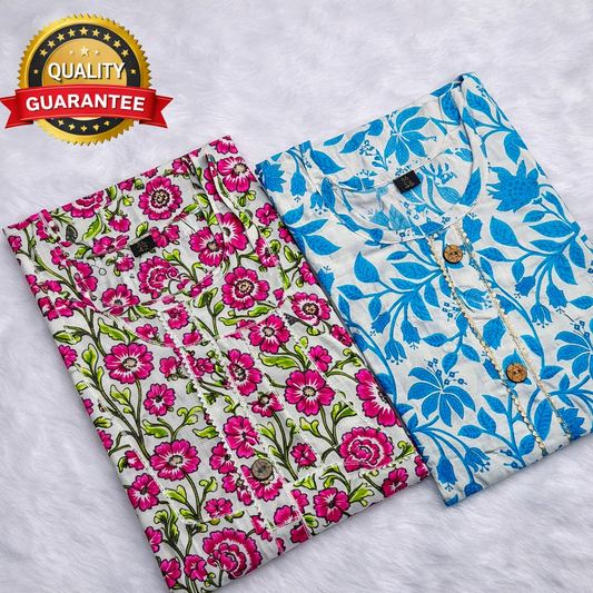 PACK OF 2 PURE COTTON KURTIS