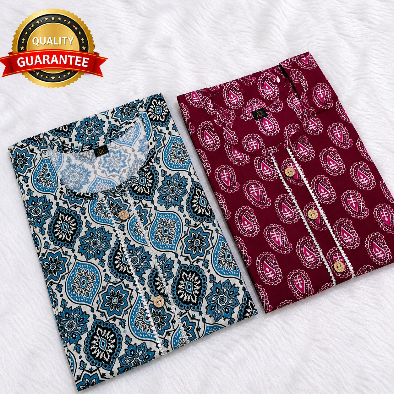 PACK OF 2 PURE COTTON KURTIS