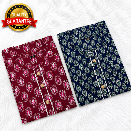 PACK OF 2 PURE COTTON KURTIS