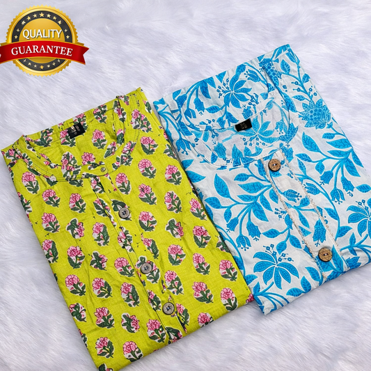 PACK OF 2 PURE COTTON KURTIS