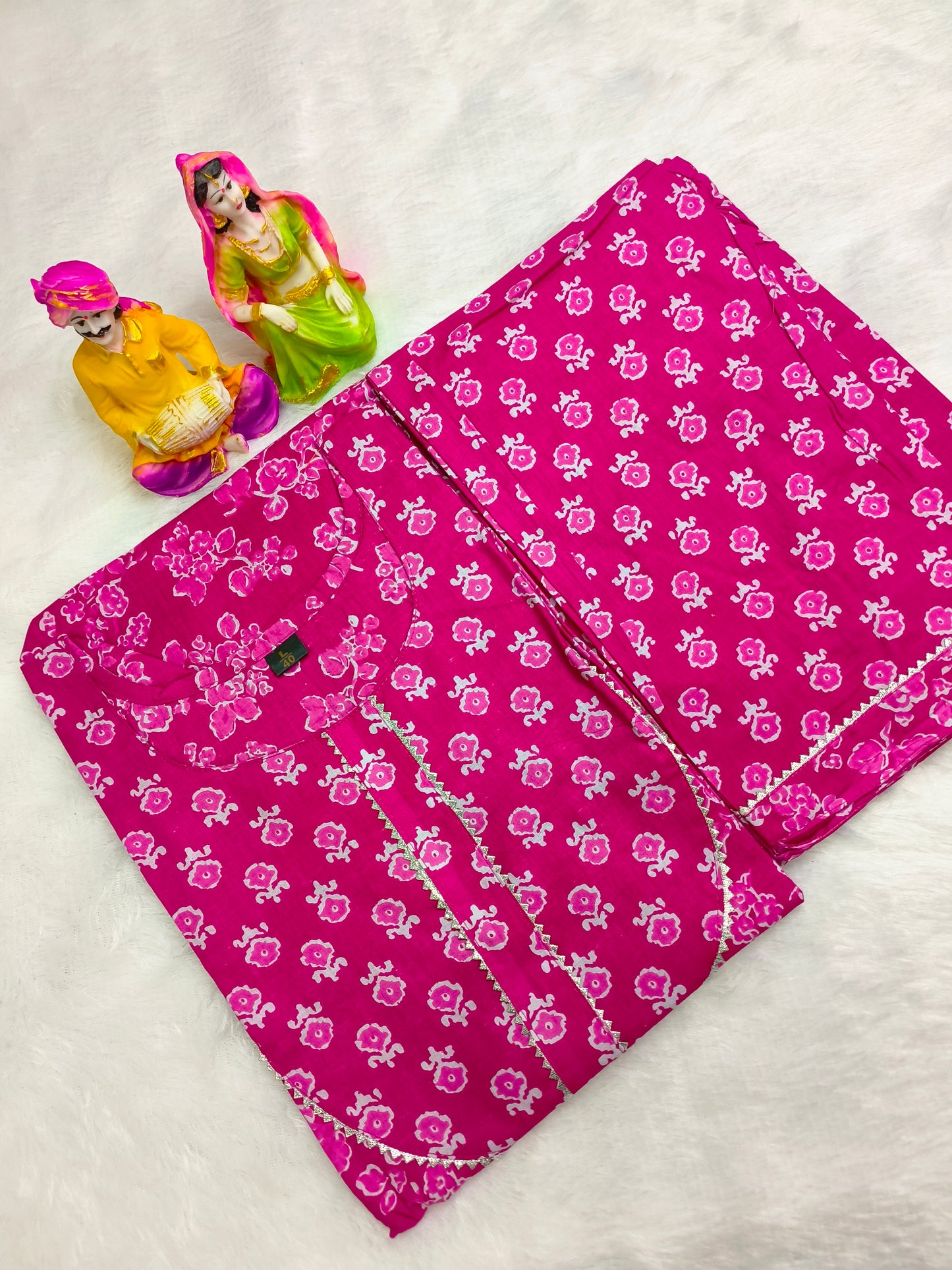 Women Pure Cotton Kurti Pant Set