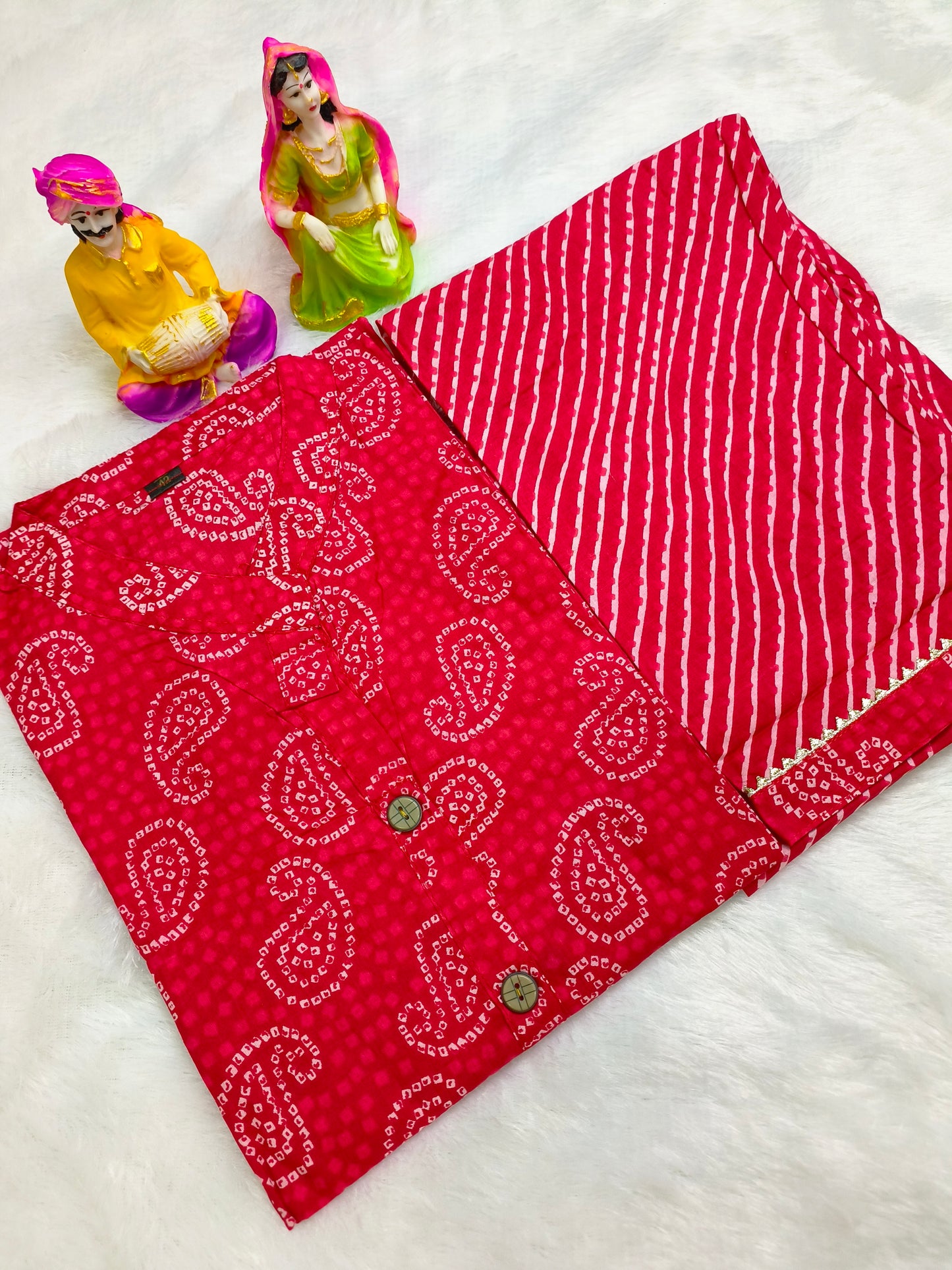 Women Pure Cotton Kurti Pant Set