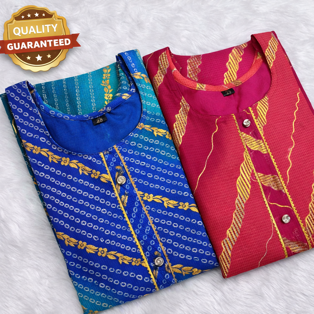 PACK OF 2 KOTA DORIA KURTIS