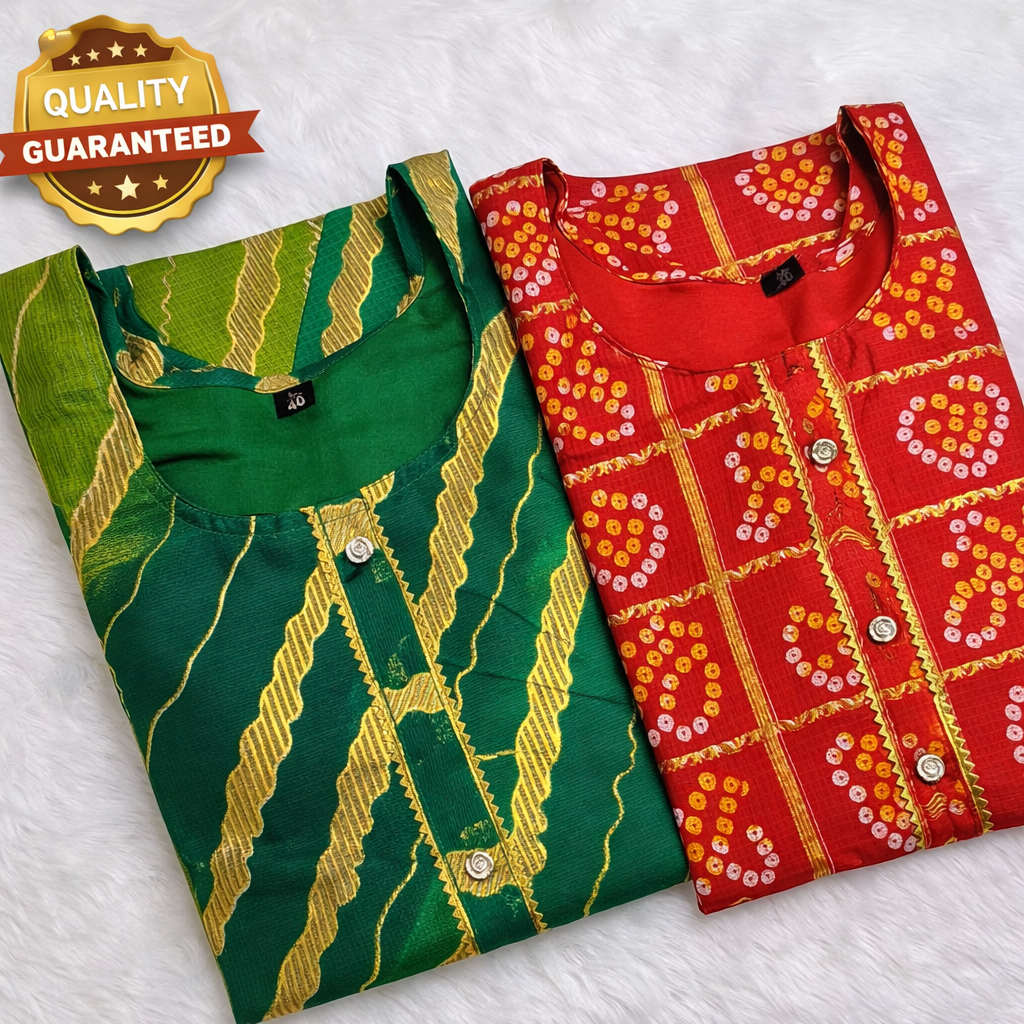 PACK OF 2 KOTA DORIA KURTIS